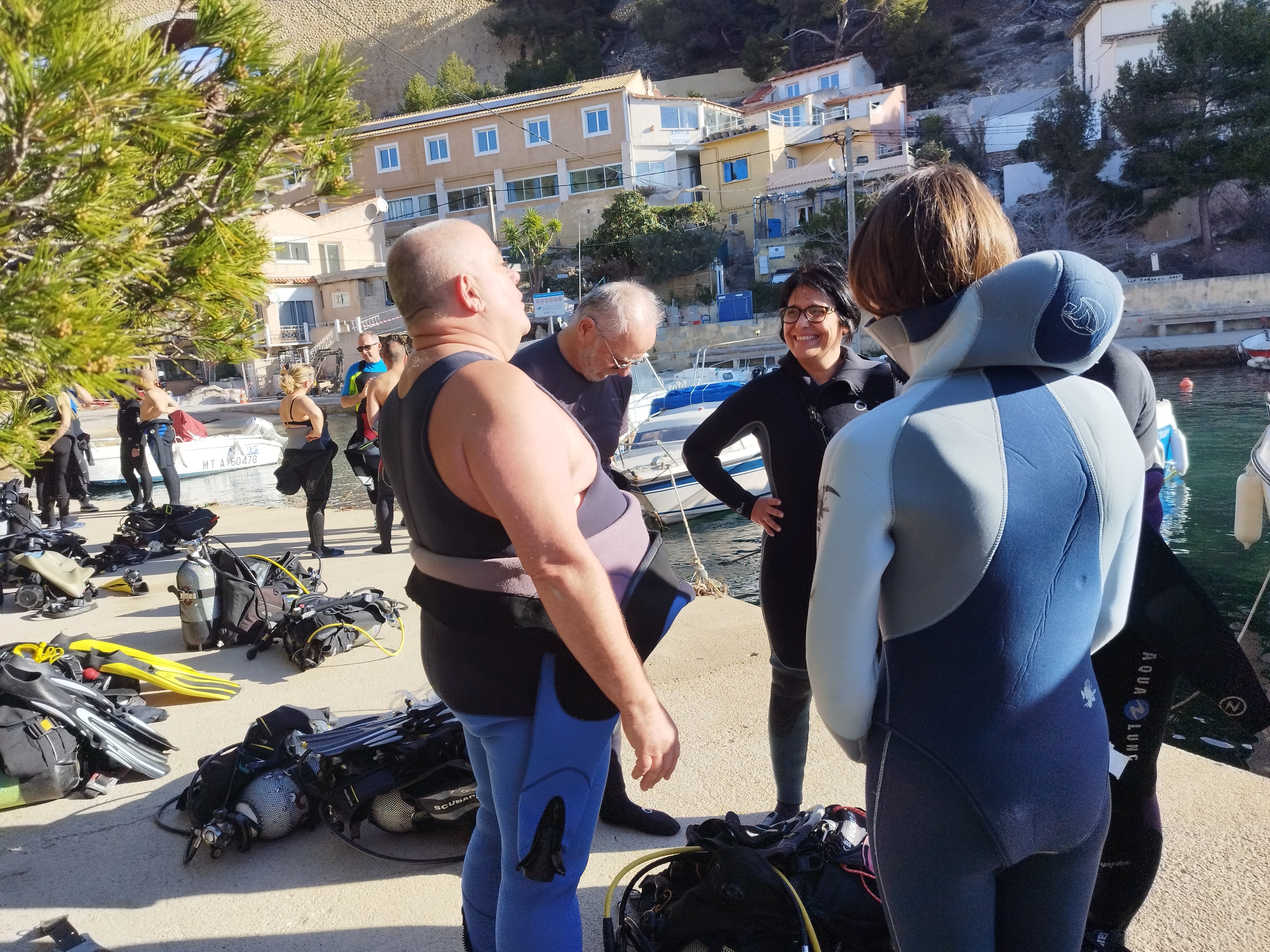 Briefing avant la plongée!